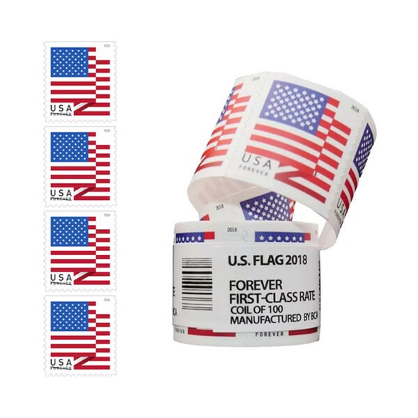 [ Rolls ] 2018 U.S. Flag Forever Stamps