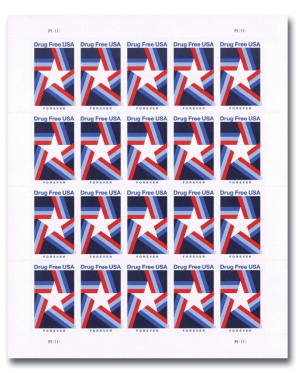 2020 Drug Free USA Forever Stamp