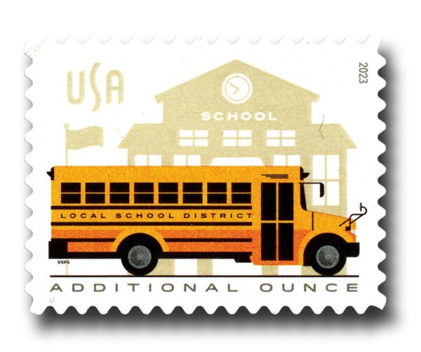 2023 Forever Additional Ounce School Bus (Sheet Stamp)