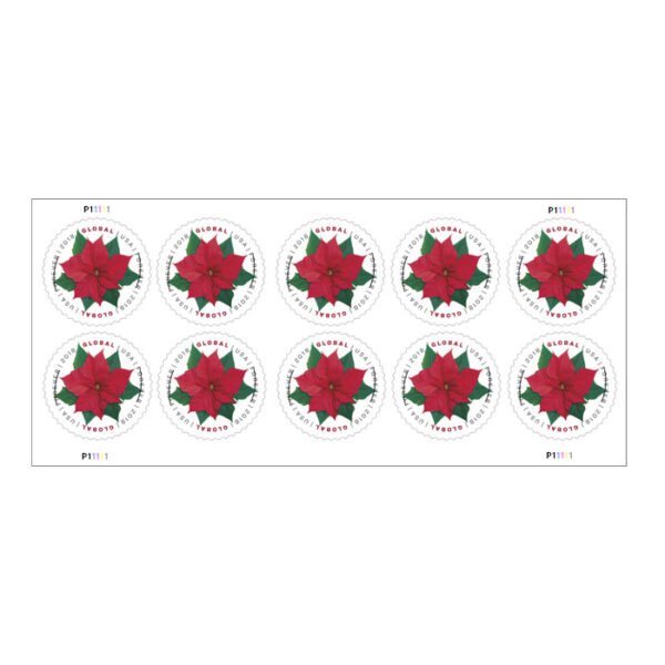 Global: Poinsettia Stamps 2018