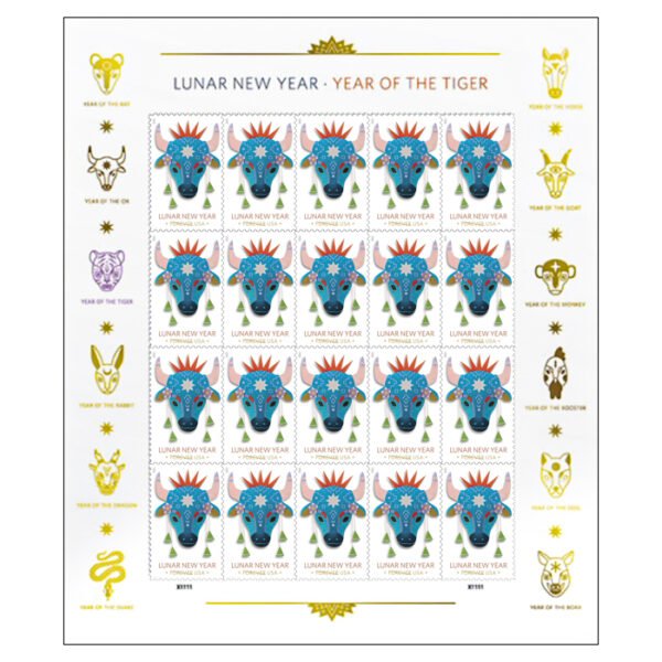 Lunar New Year: Year of the Ox Stamps 2021
