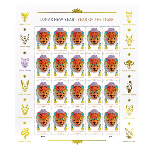 Lunar New Year: Year of the Tiger Stamps 2022
