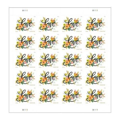 Love Flourishes Stamps 2018
