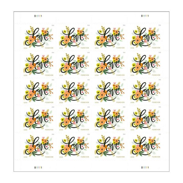 Love Flourishes Stamps 2018