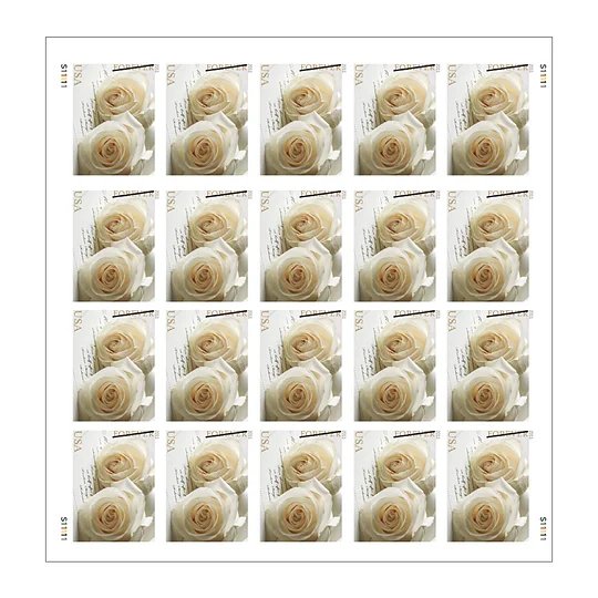 Wedding Roses Forever Stamps 2011