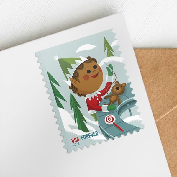 Holiday Elves Stamps 2022