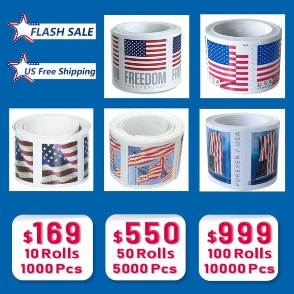 U.S. Flag Stamps - Big Discount