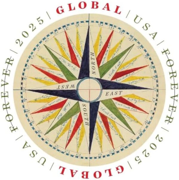 Usa 2025 Stamps Global Forever Compass Rose Sheet