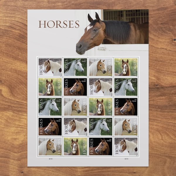 2024 Forever Stamps Imperforate Horses