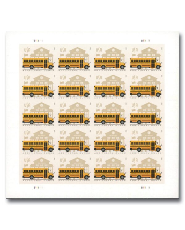 2023 Forever Additional Ounce School Bus (Sheet Stamp)